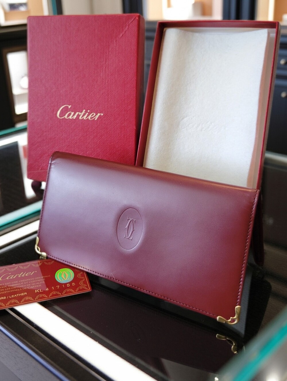 CARTIER Le Must de Cartier Paris Long Wallet w/COA  NWOT